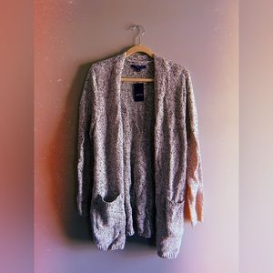 Heather Gray Knit Long Sweater